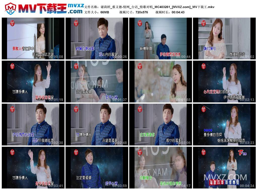 谢莉婷_蔡义德-情网_台语_情歌对唱_MC403261